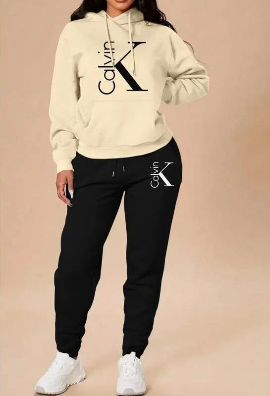 Women's Casual Hooded Sweatshirt Set