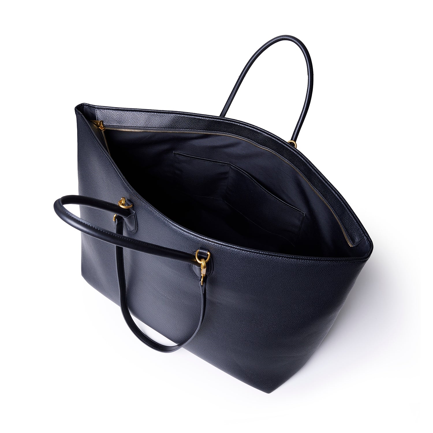 JUMBO PEBBLE TOTE BAG - BLACK