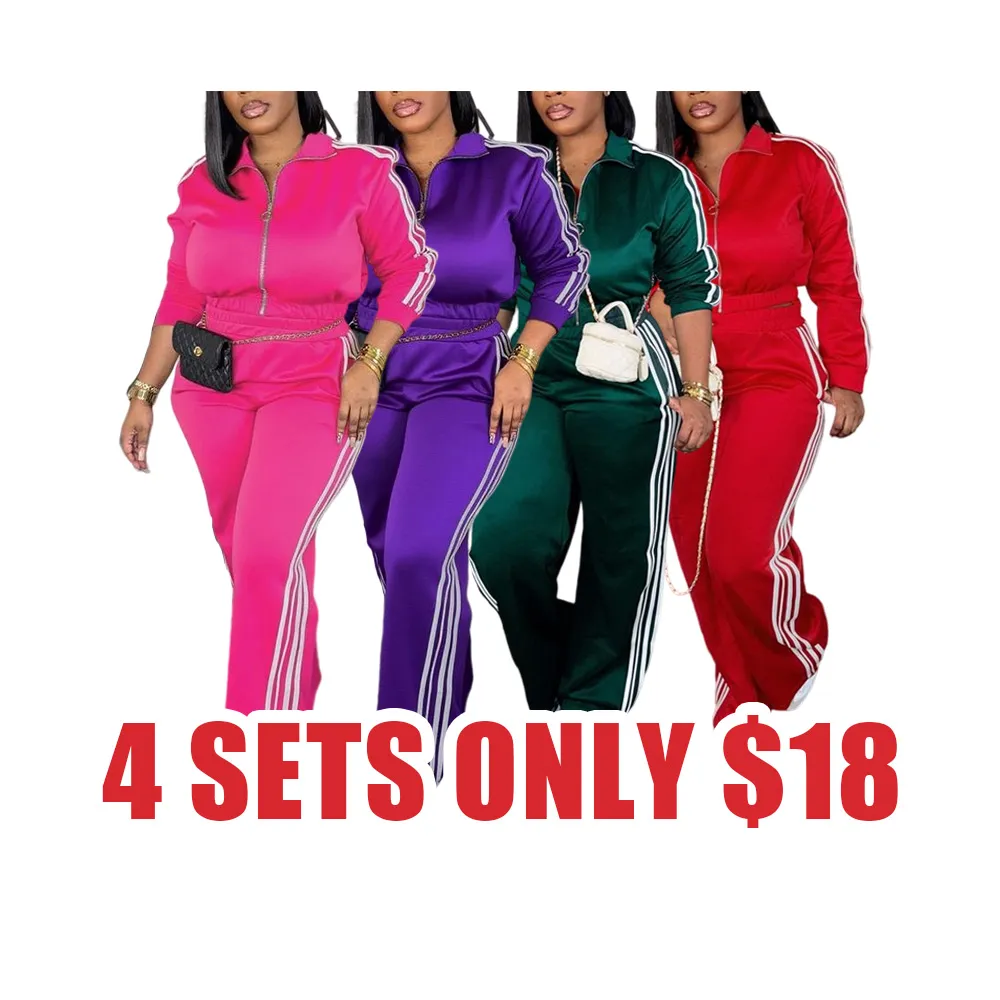 Women’s Zip-Up Tracksuit Set