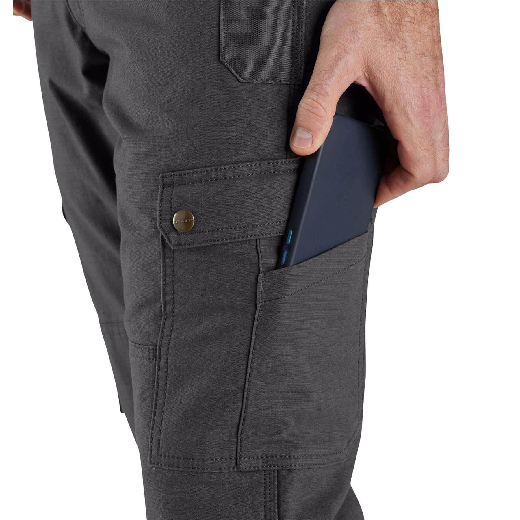 CHT Fleece-Lined Relaxed Fit Ripstop Cargo Work Trousers 105491