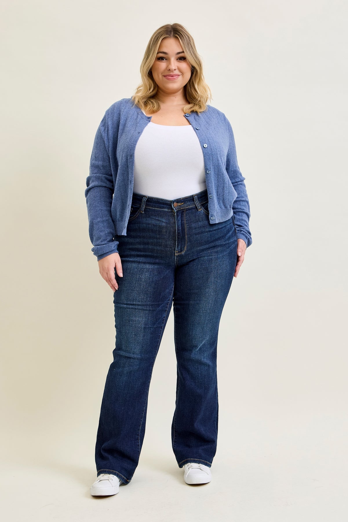 Daisy Dark Dream Mid Rise Bootcut - PLUS