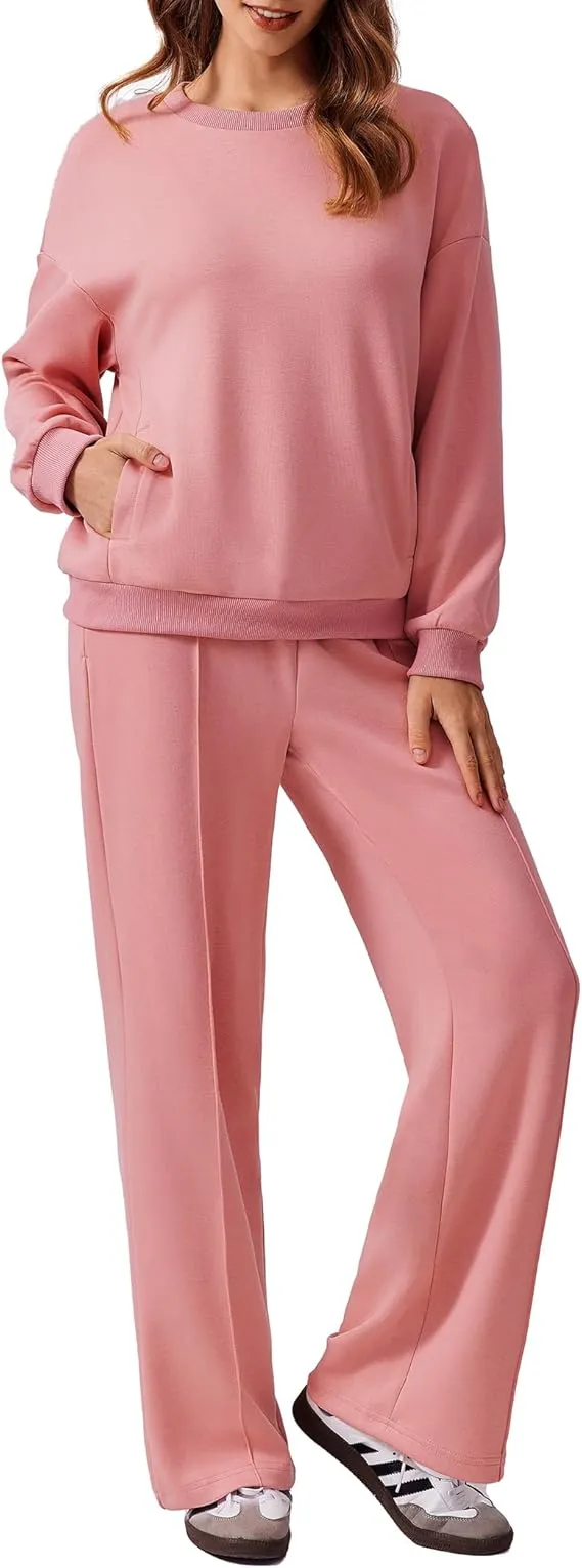 Comfortable Autumn Outfits 2-Piece Long Sleeve Sweatshirt