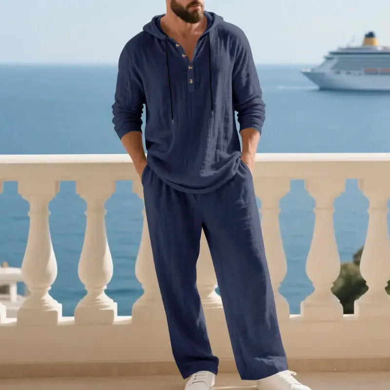 Men's Hoodie & Jogger Set Casual Loungewear 2-Piece Set