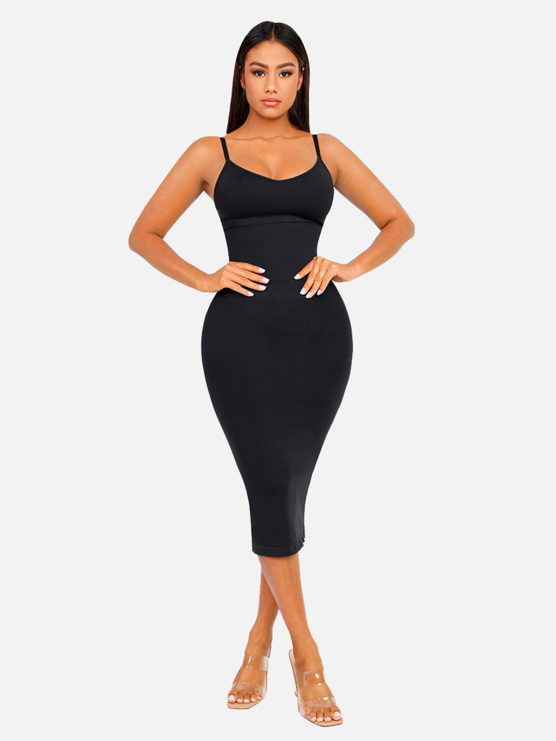 Feelingirl Seamless Midi Body Shaper Dress