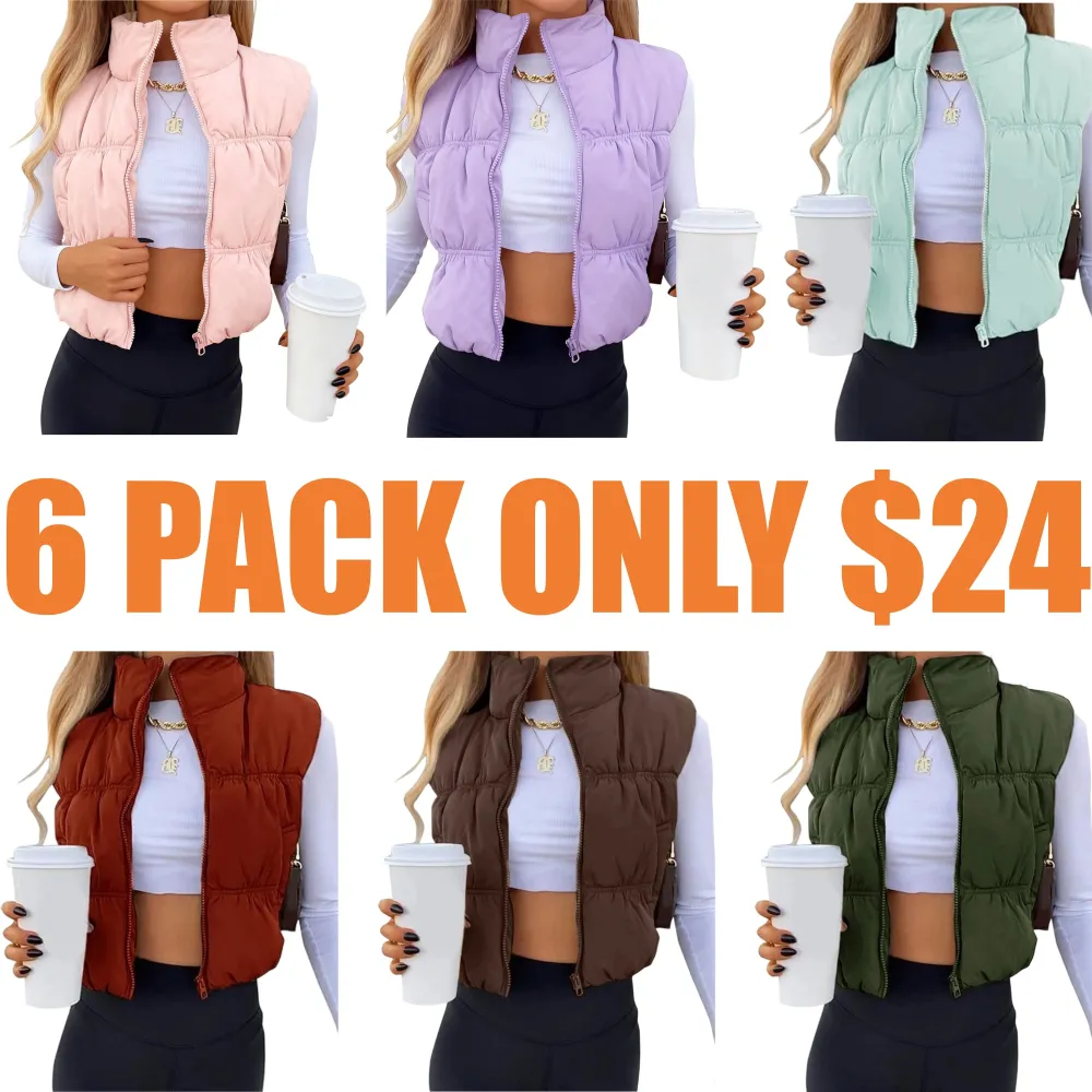 Sleeveless padded puffer vest