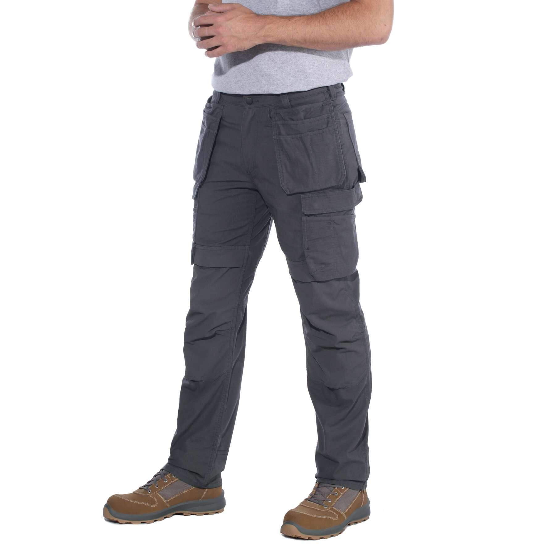 CHT Steel Relaxed Fit Double Front Multi-Pocket Cargo Trousers 103337 Brown