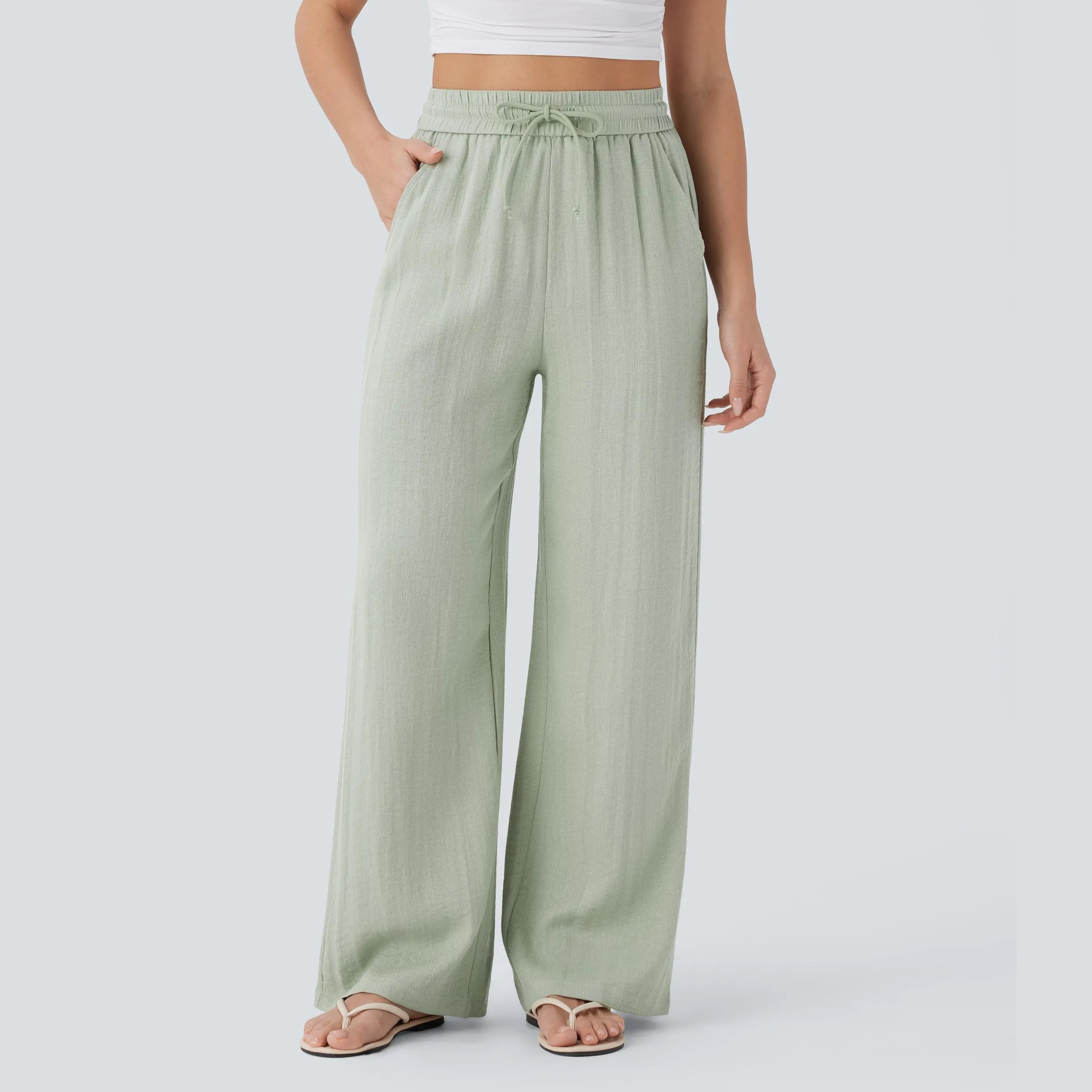 Women's High Waist Wide Leg Pants