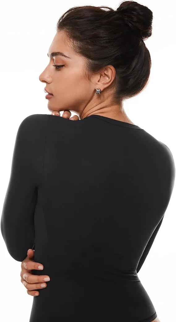 Inbarely Soft Single-Layer Basic Long Sleeve Shirts