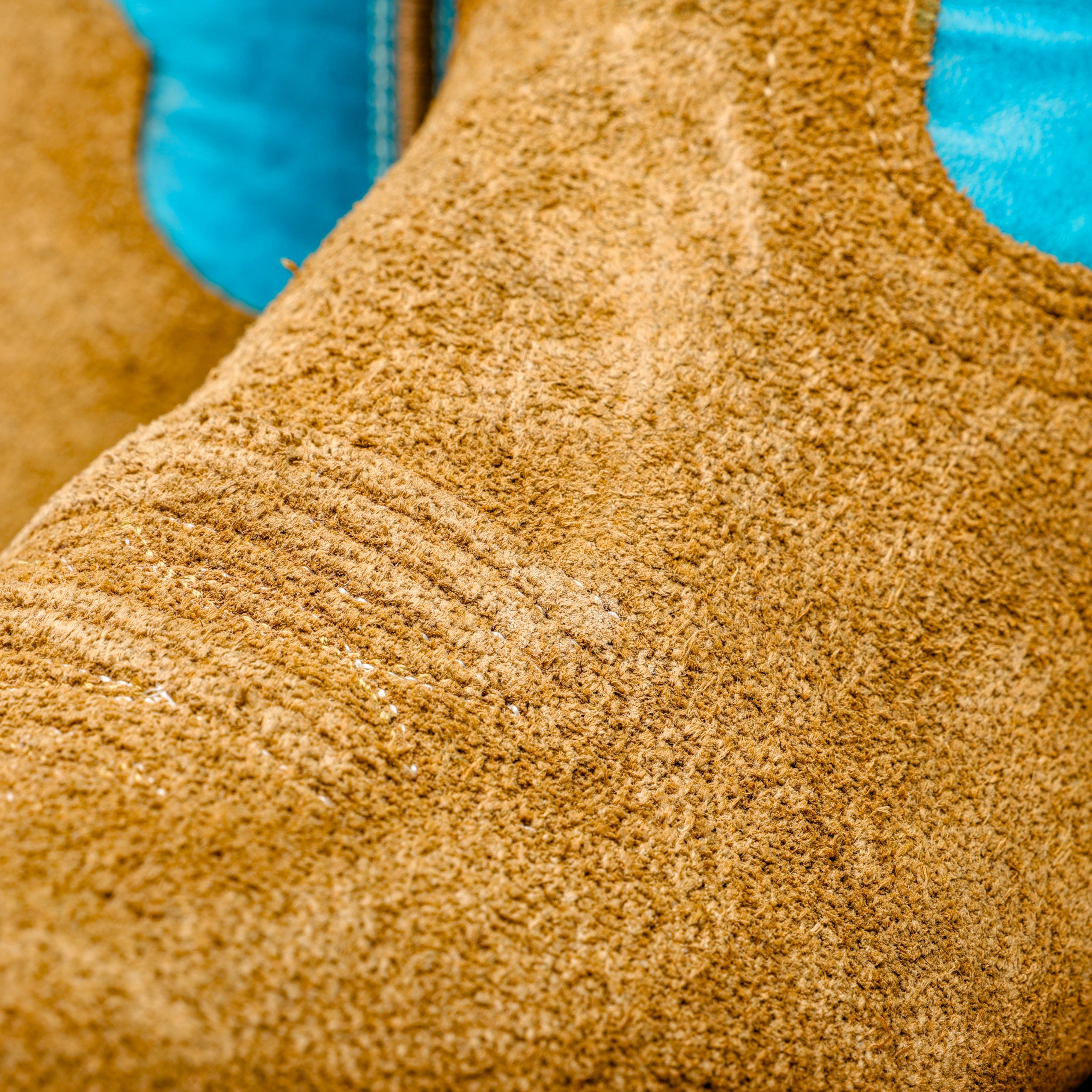 Honey Rough-Out Boots - Square Toe