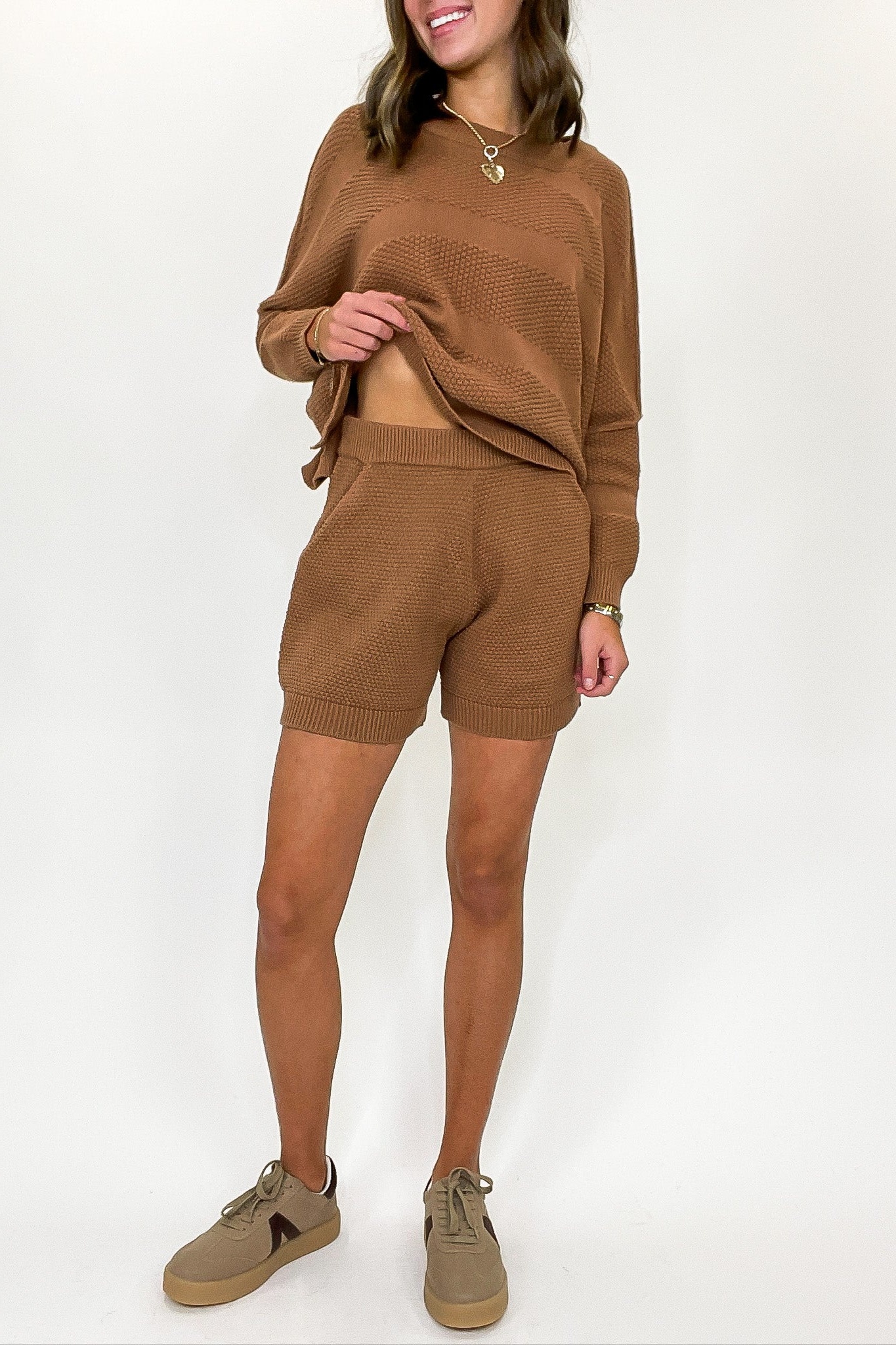 Ease Relaxed Fit Knit Top and Shorts Set