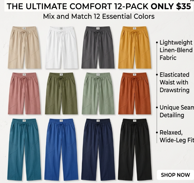 Women's Linen Blend Cropped Harem Pants