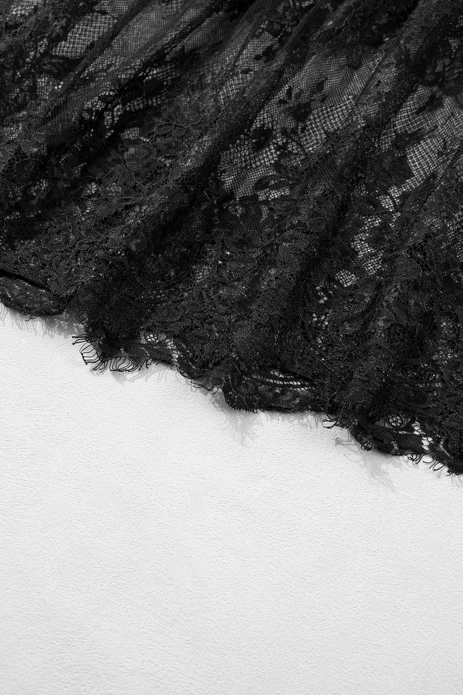 Black Plus Size Lace Hem Patchwork T Shirt Midi Dress