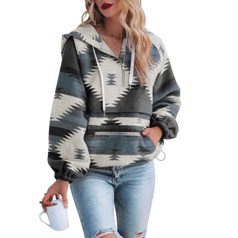 Women’s Oversized Hoodie Zip Up Long Sleeve Loose Fit Sweatshirts