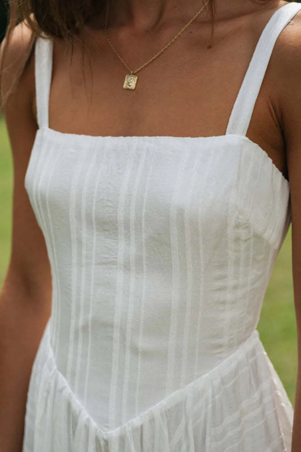 Square Neck Midi Cami Dress