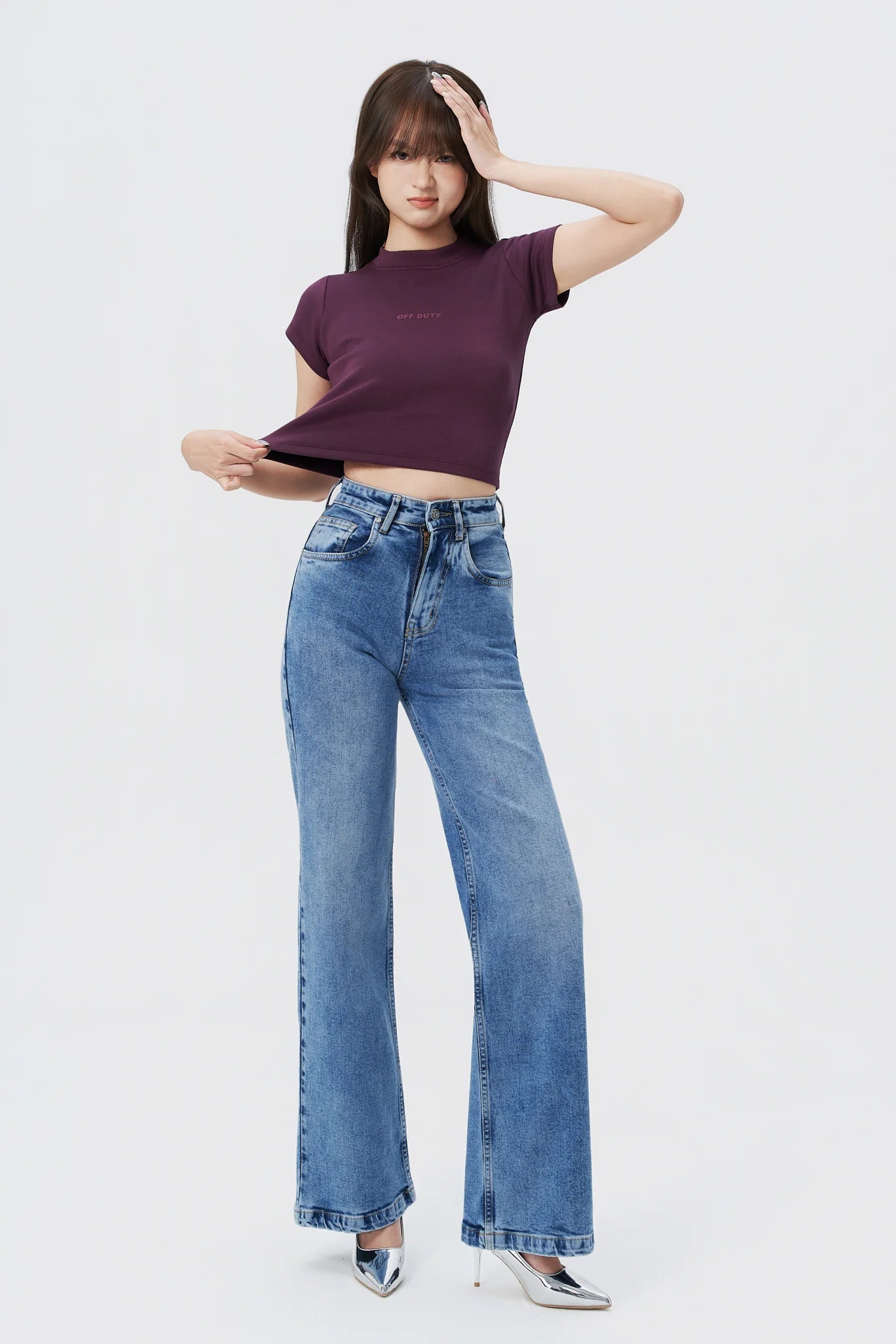 Classic Blue Wide Leg Jeans