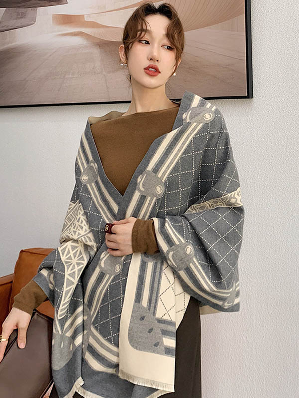 Original Warm Print Shawl&Scarf