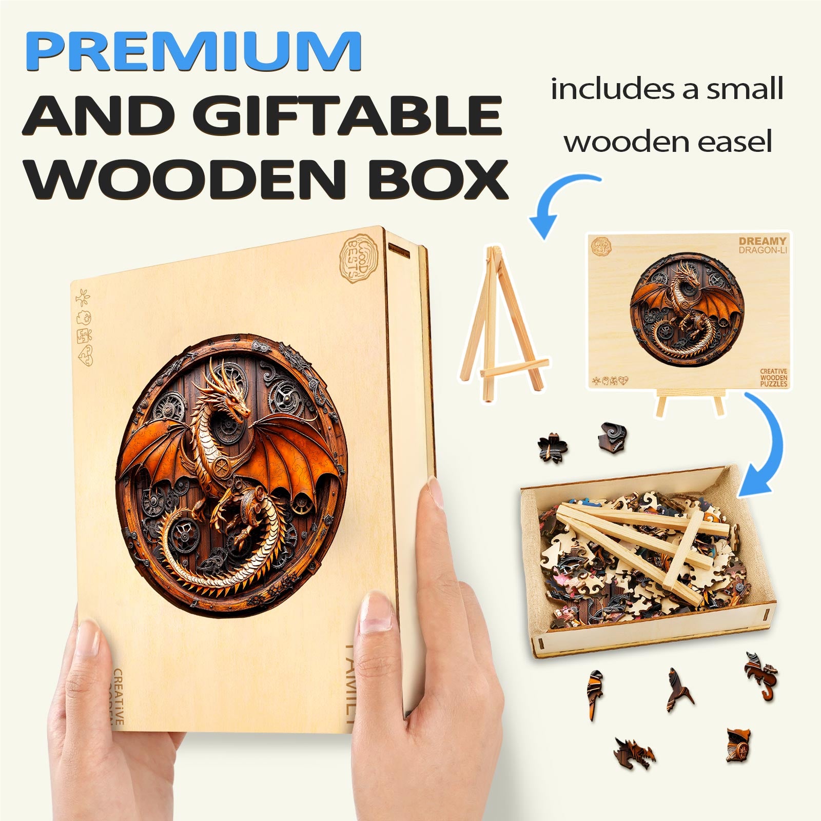 Mechanical Dragon-1 Wooden Jigsaw Puzzle