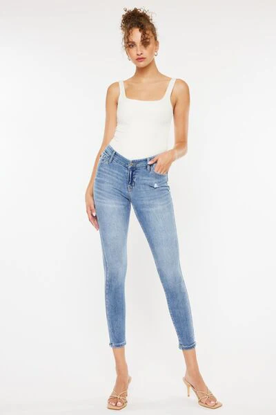 High Waist Cat's Whiskers Skinny Jeans