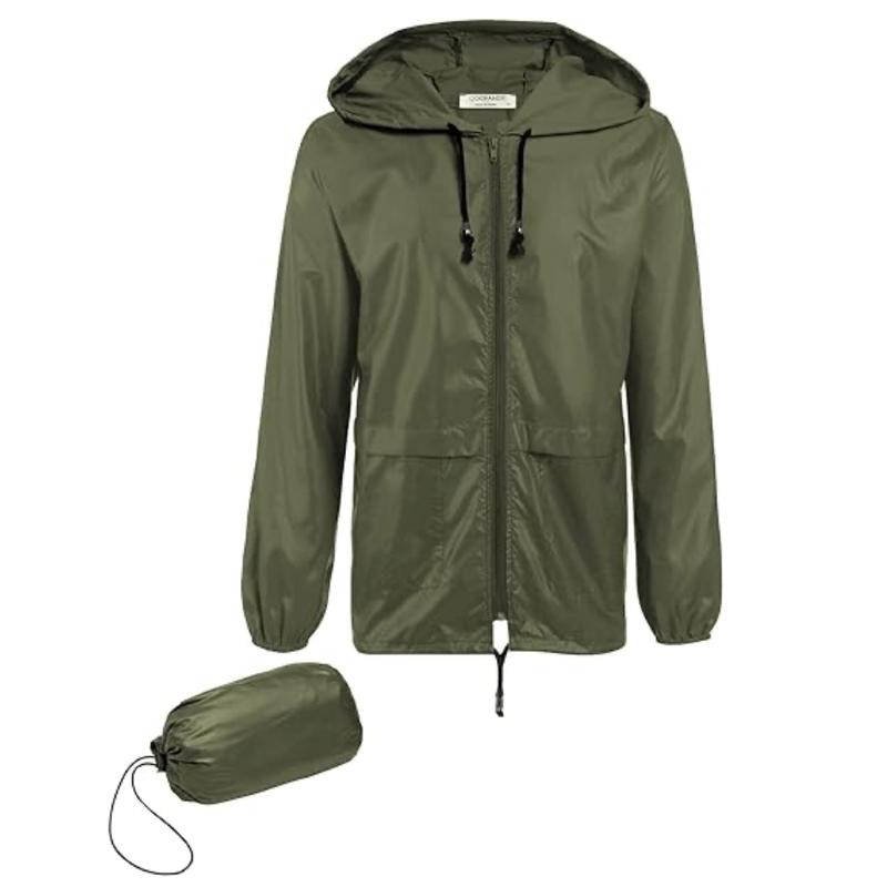 Men’s Waterproof Packable Hooded Jacket