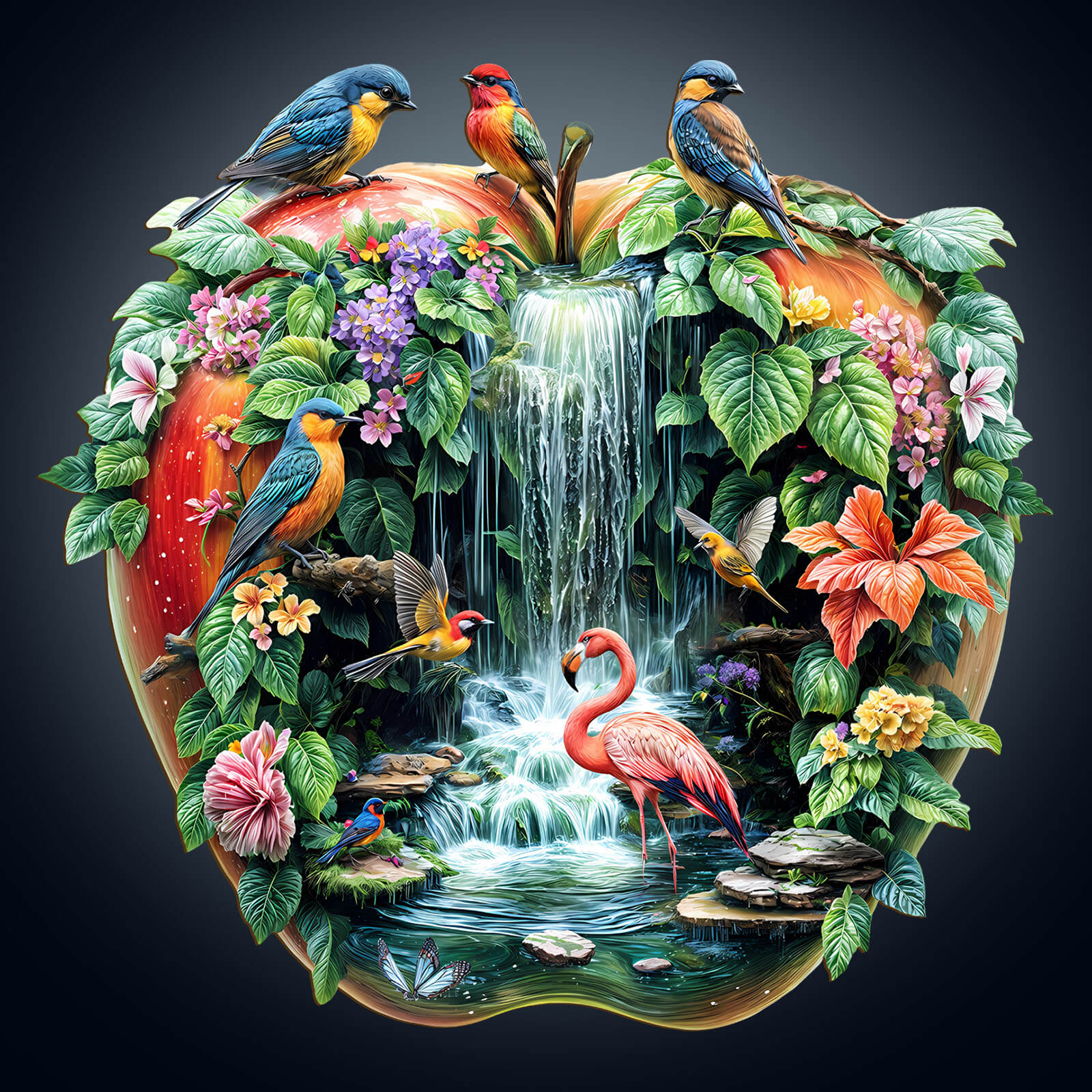 Paradise Garden Wooden Jigsaw Puzzle