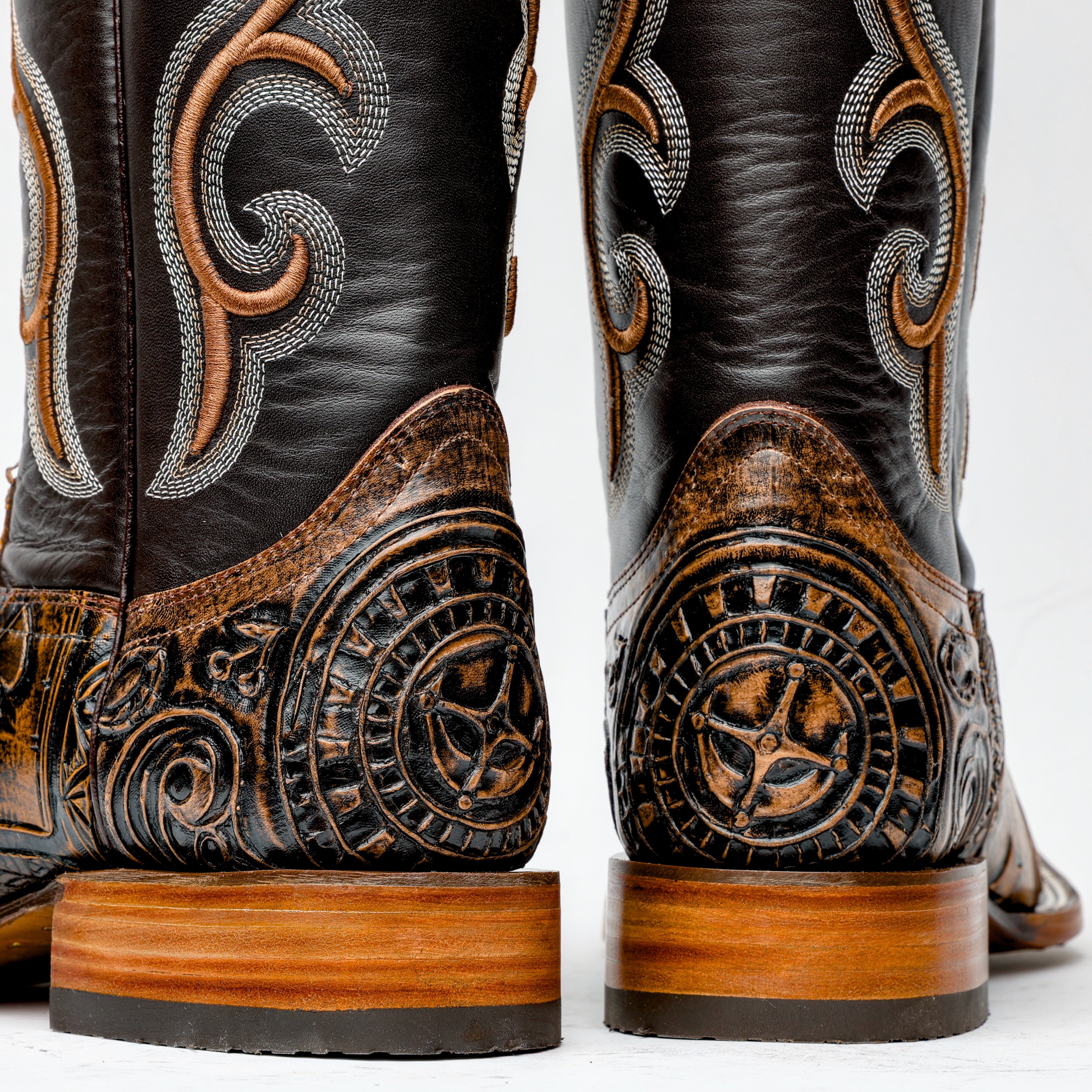 Ace Of Spades Brown - Square Toe