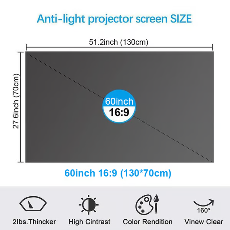 🔥 Hot Sale 50% OFF 🔥Foldable Anti-Light Projector Screen