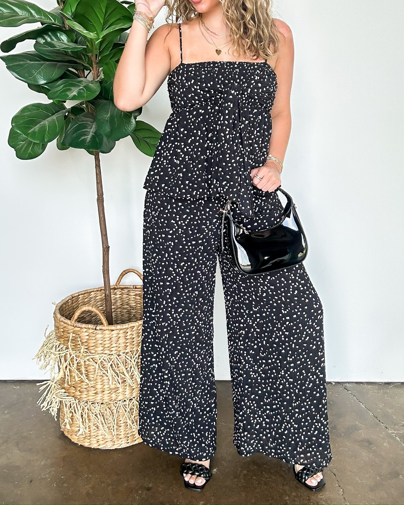 Flare High Waist Flowy Pants