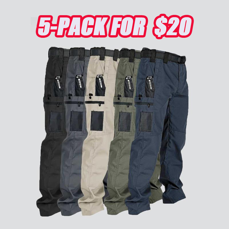 Men's Solid Color Tactical Work Pants,230g/m² new fabric，with Multiple Pockets and Zipper Closures, Durable Outdoor Training Pants, Available in Multiple Colors, Fishing, outdoor activities, work, hiking, camping，Suitable for Spring and Autumn Wear.