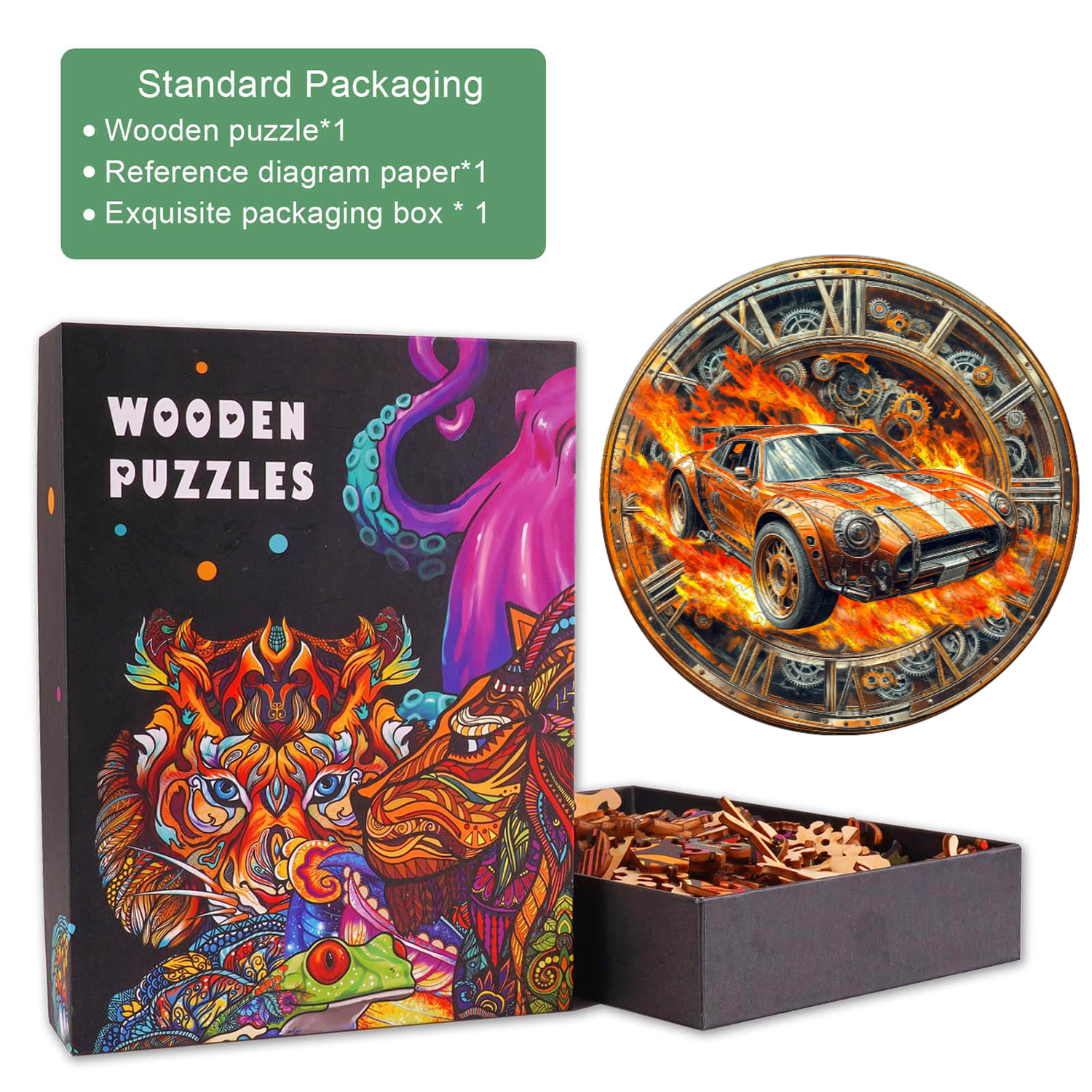 Blazing Speed Wooden Jigsaw Puzzle