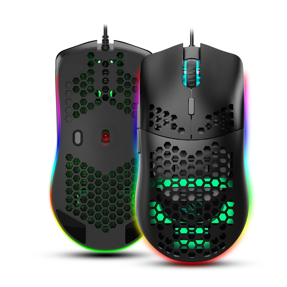 Wired Gaming With RGB Lighting Mouse