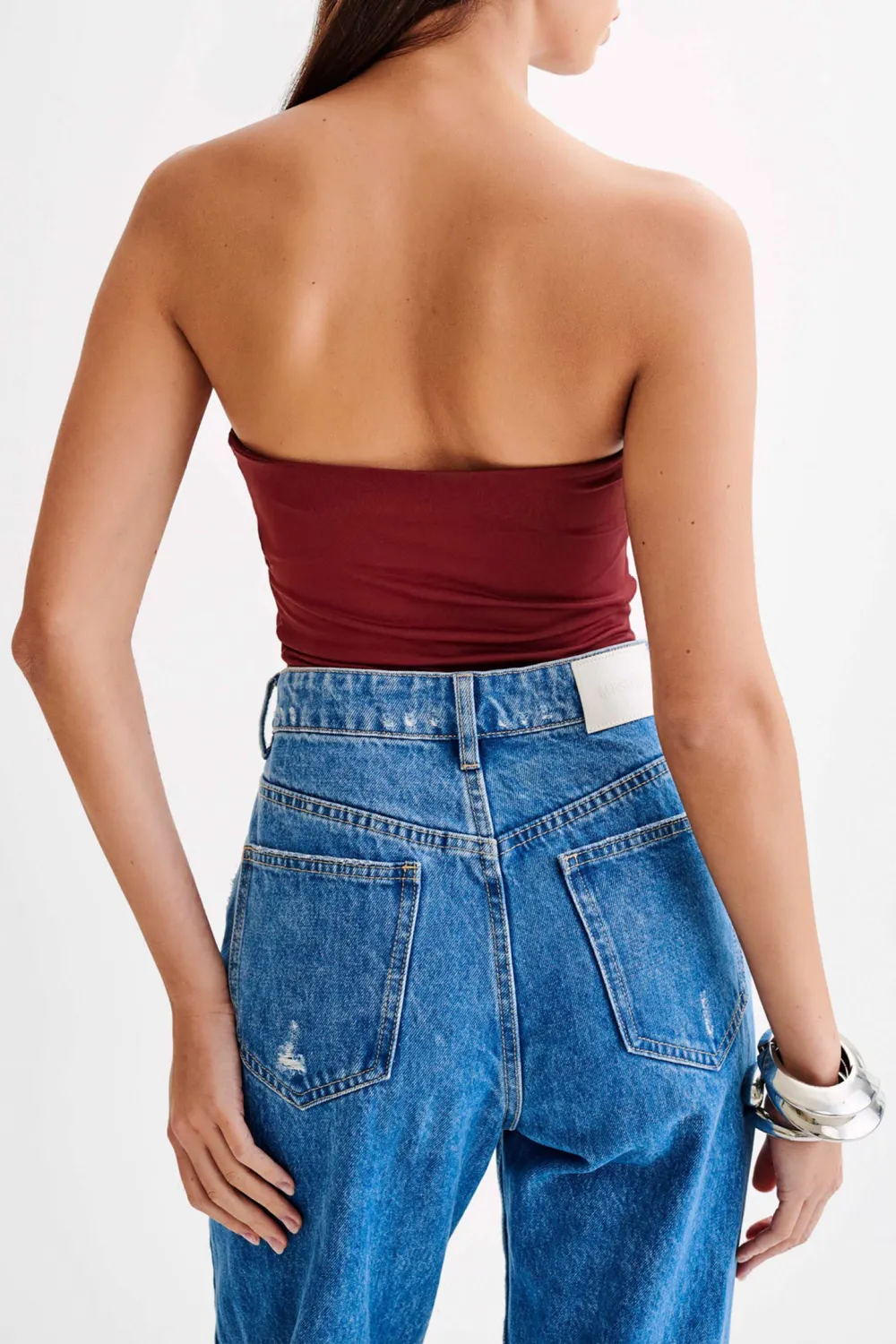 Recycled Nylon Ruched Bodysuit