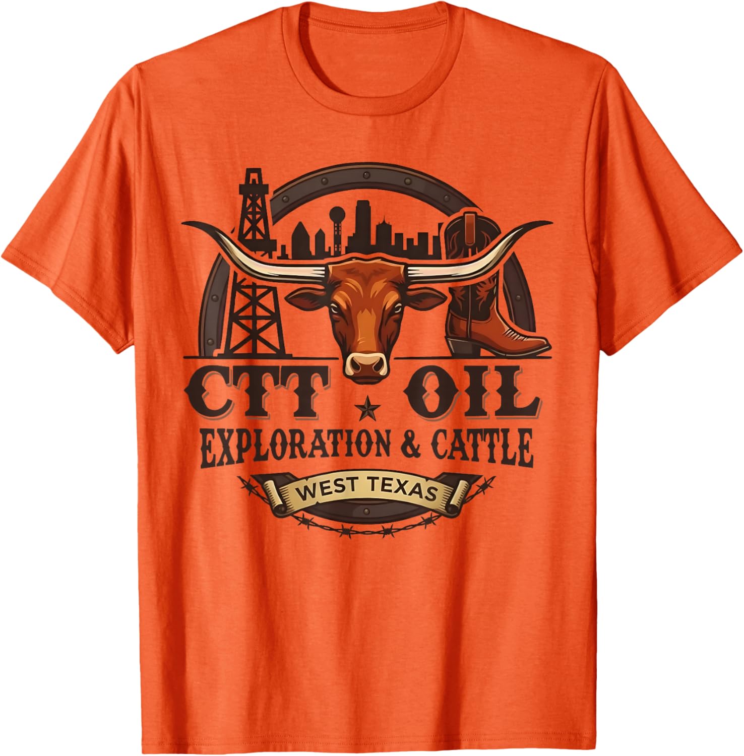 CTT Oil Exploration & Cattle Vintage T-Shirt