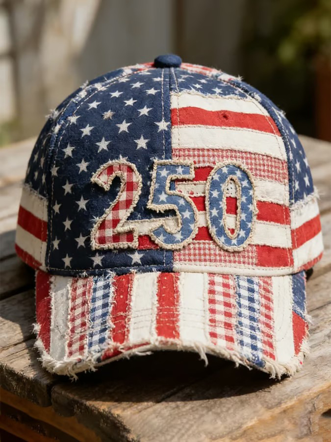 Unisex 250th Anniversary America 1776-2026 Print Casual Hat