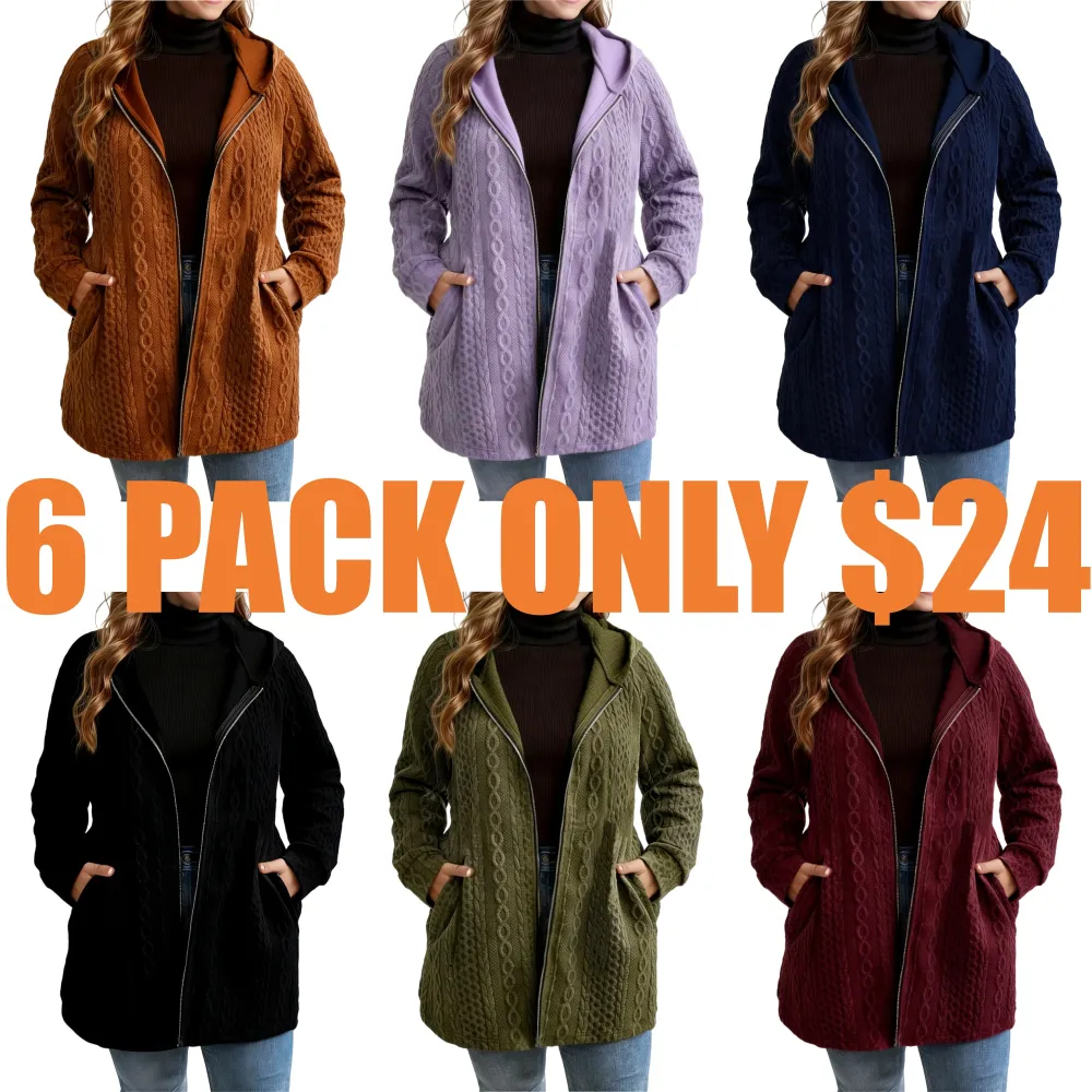 Women's Solid Color Pocket Coat