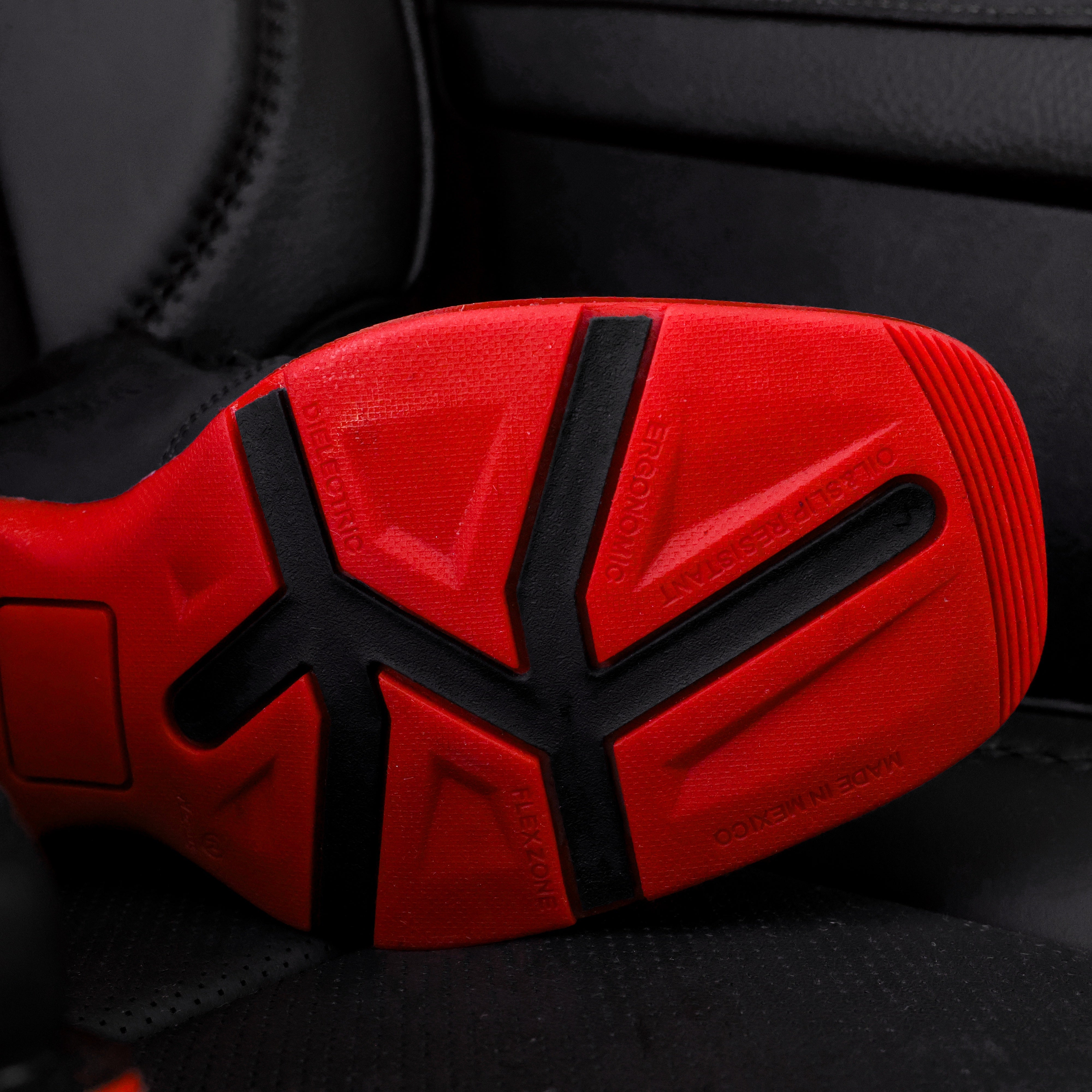 Black Caiman Neck Leather Botin With 3D Lightweight Soles - Square Toe