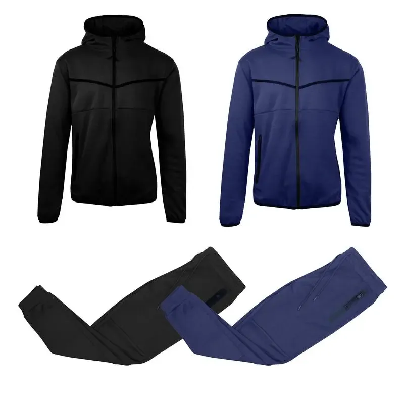 Men’s 4-Piece Fleece Zip Hoodie & Jogger Sets