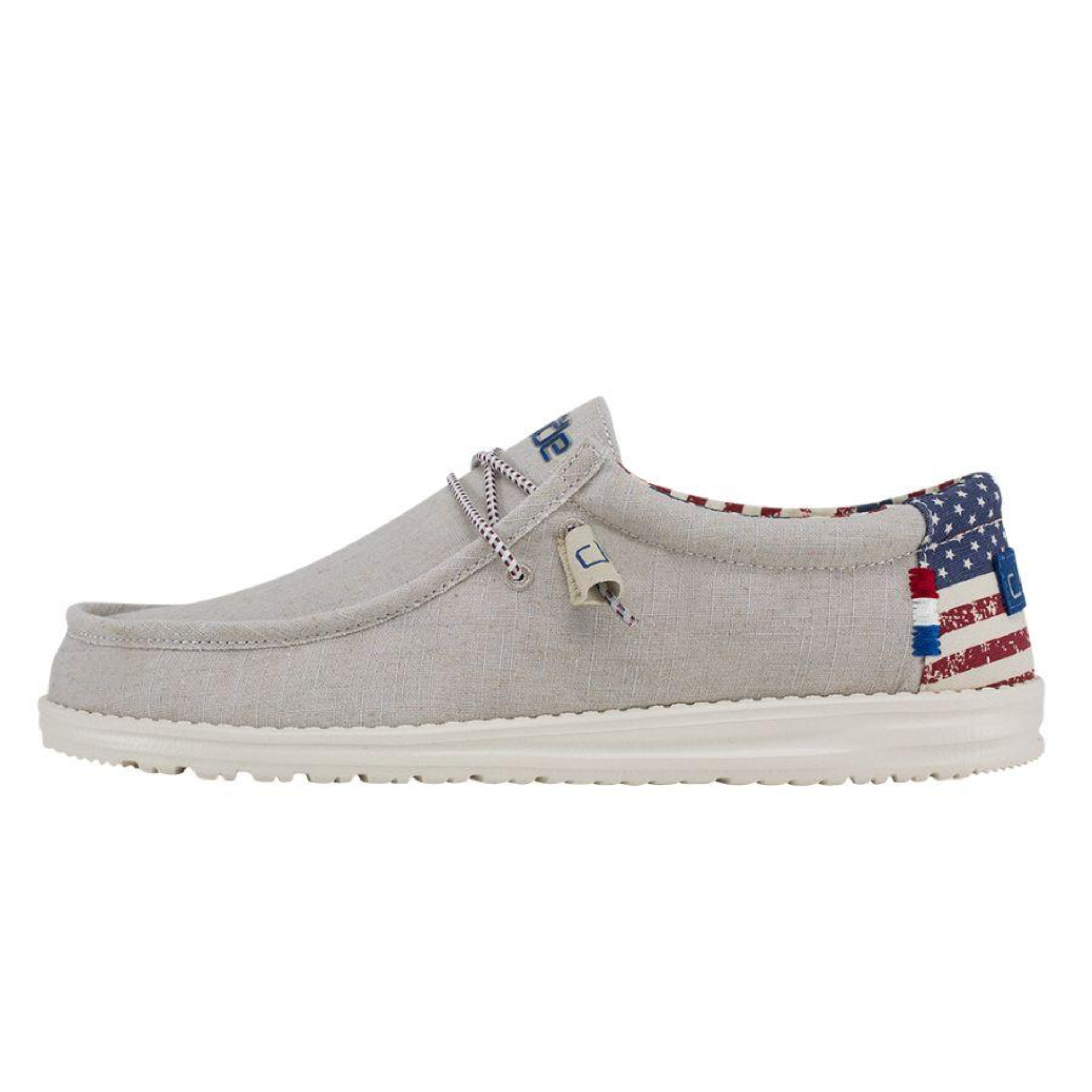 DUDE MEN'S WALLY PATRIOTIC OFF WHITE - 400011K1