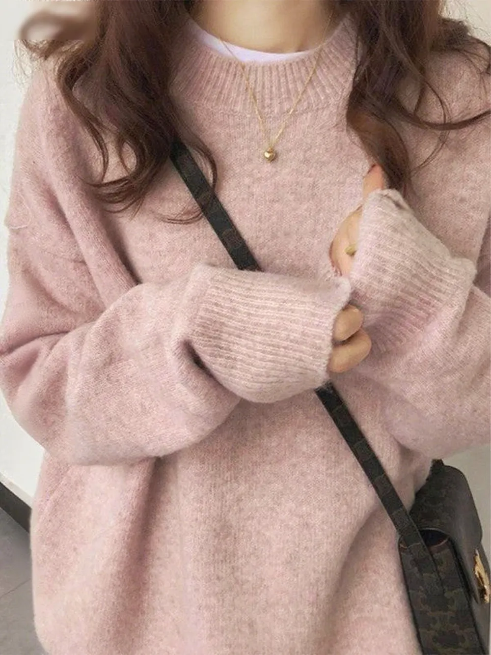 ✨Women's Solid Drop Shoulder Long Sleeve Basic Sweater🔥