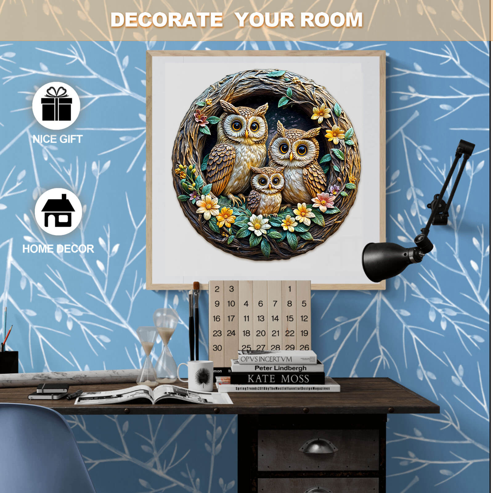 3D warm family Wooden Jigsaw Puzzle