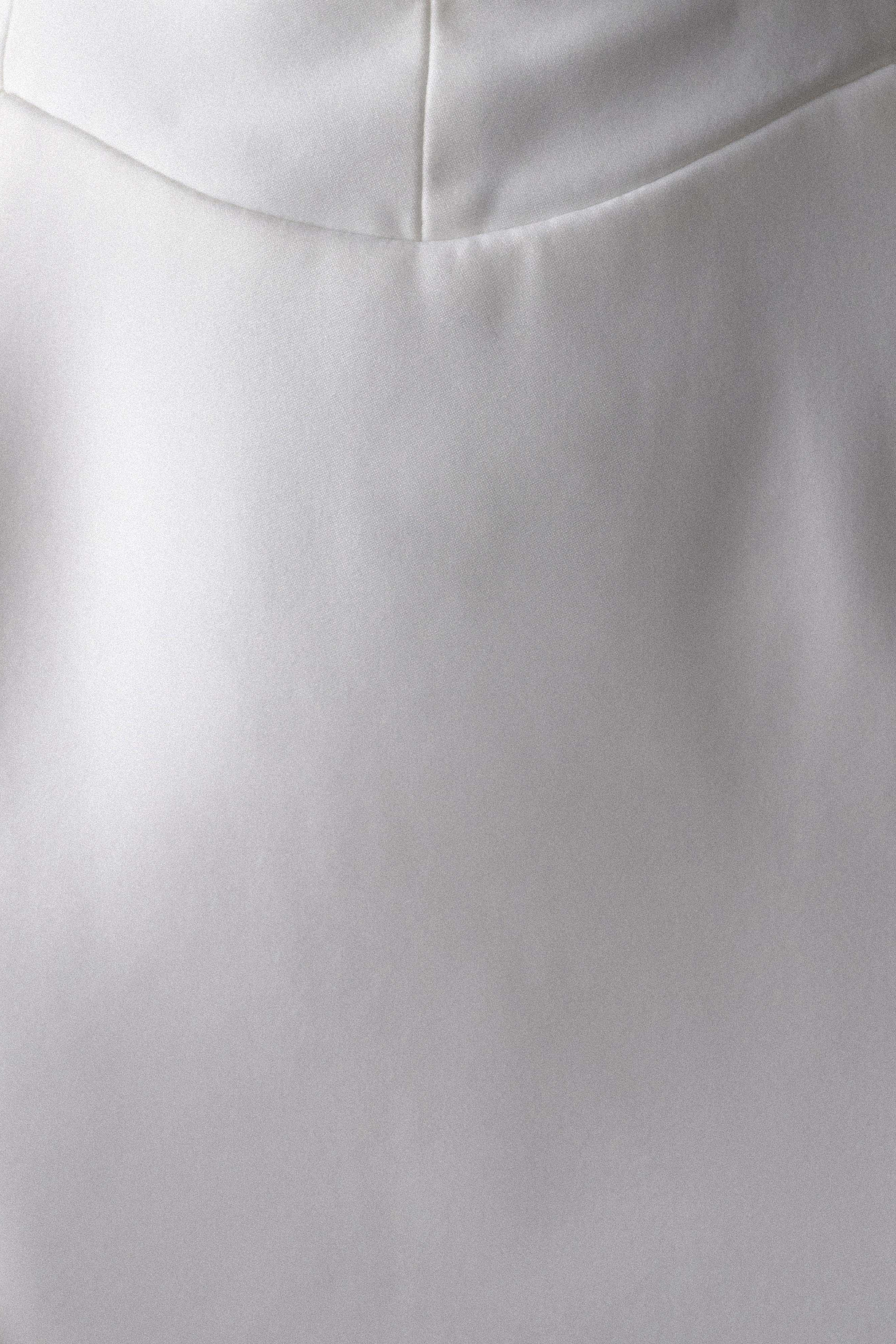 Ivory Strapless Suiting Mini Dress