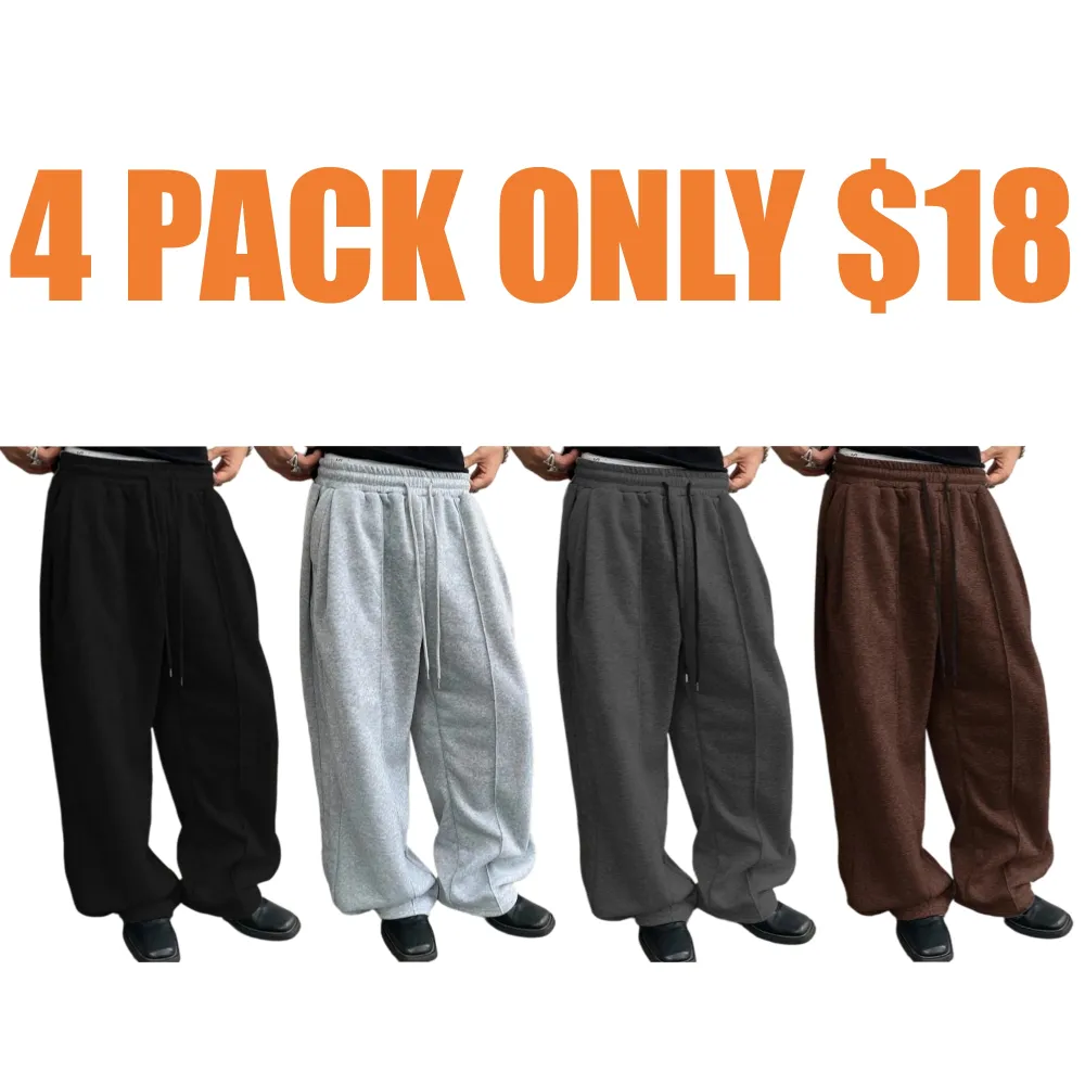 Baggy Sweatpants Drawstring Elastic with Pockets