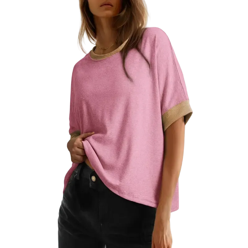2026 New Women's Loose Fit Plus Size Basic T-Shirt