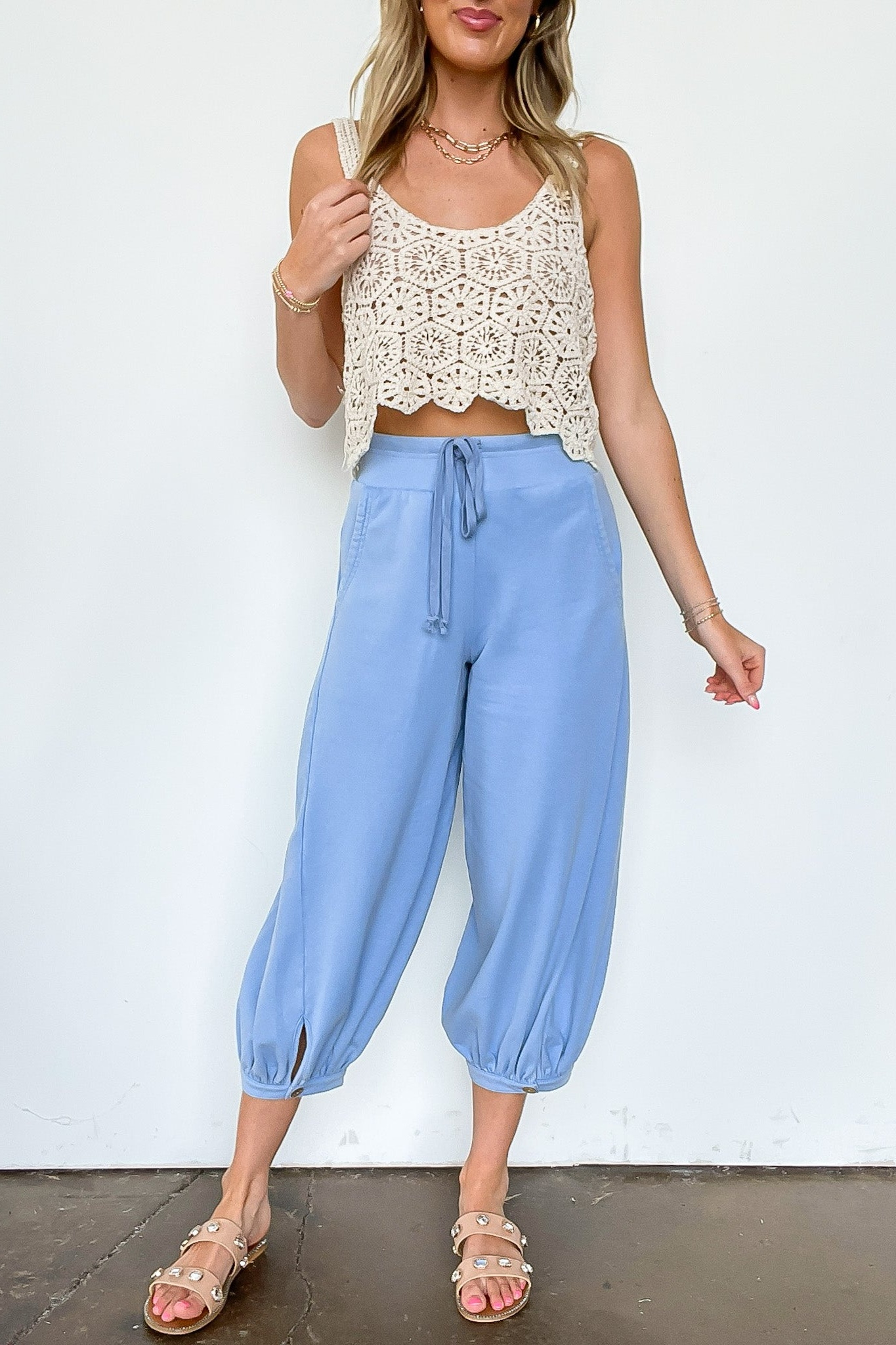 Acid Wash Bubble Pants