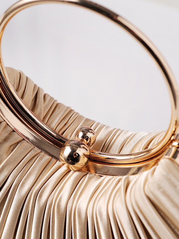 Pleated Split-Joint Handbags Bags