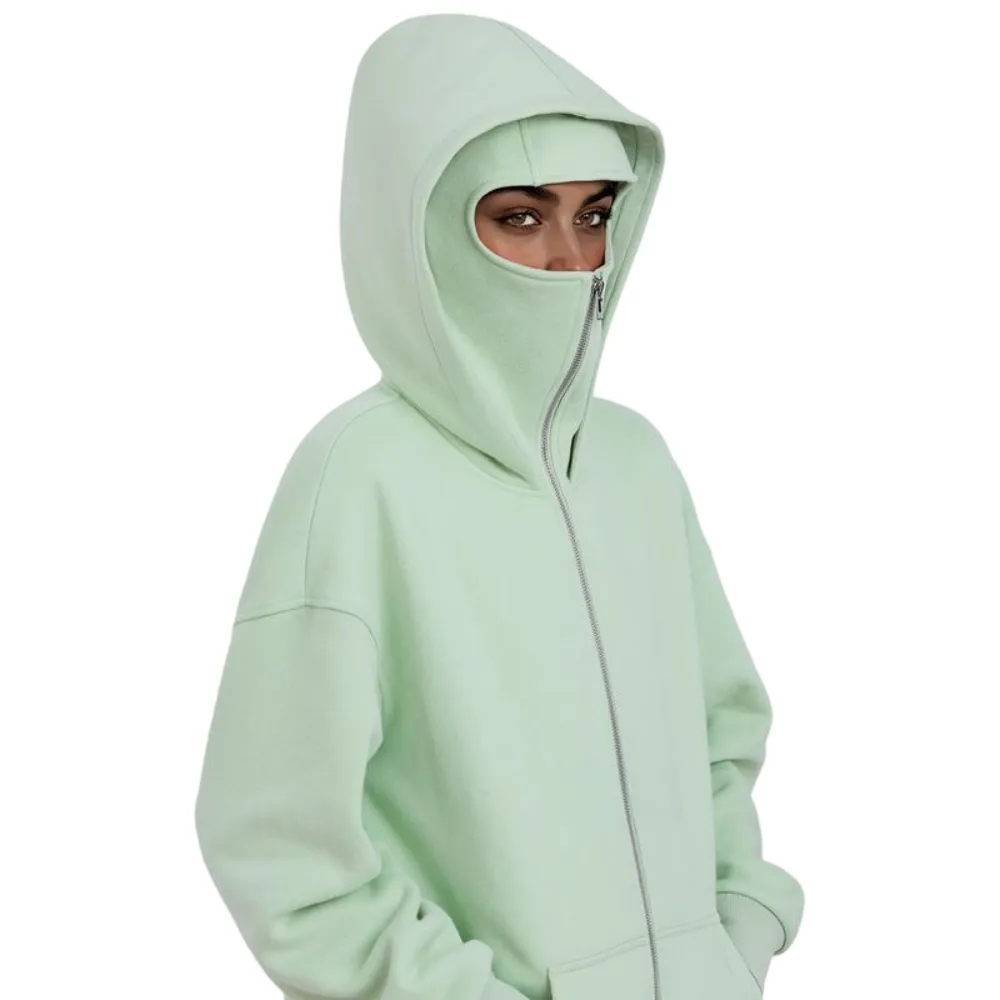 Women’s Balaclava Full-Face Mask Zip-Up Hoodie
