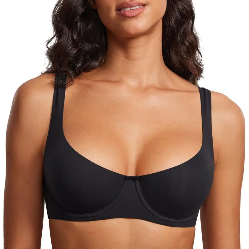 Women's No Padded Underwire Balconette Bra