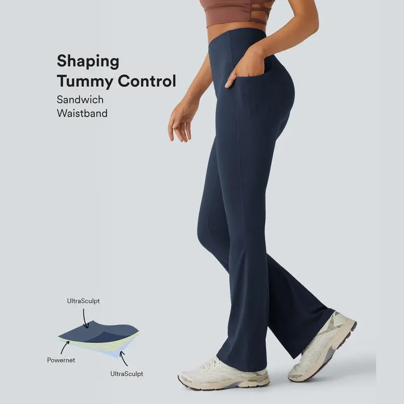 Cinched Butt-Lifting Tummy Control Yoga Leggings