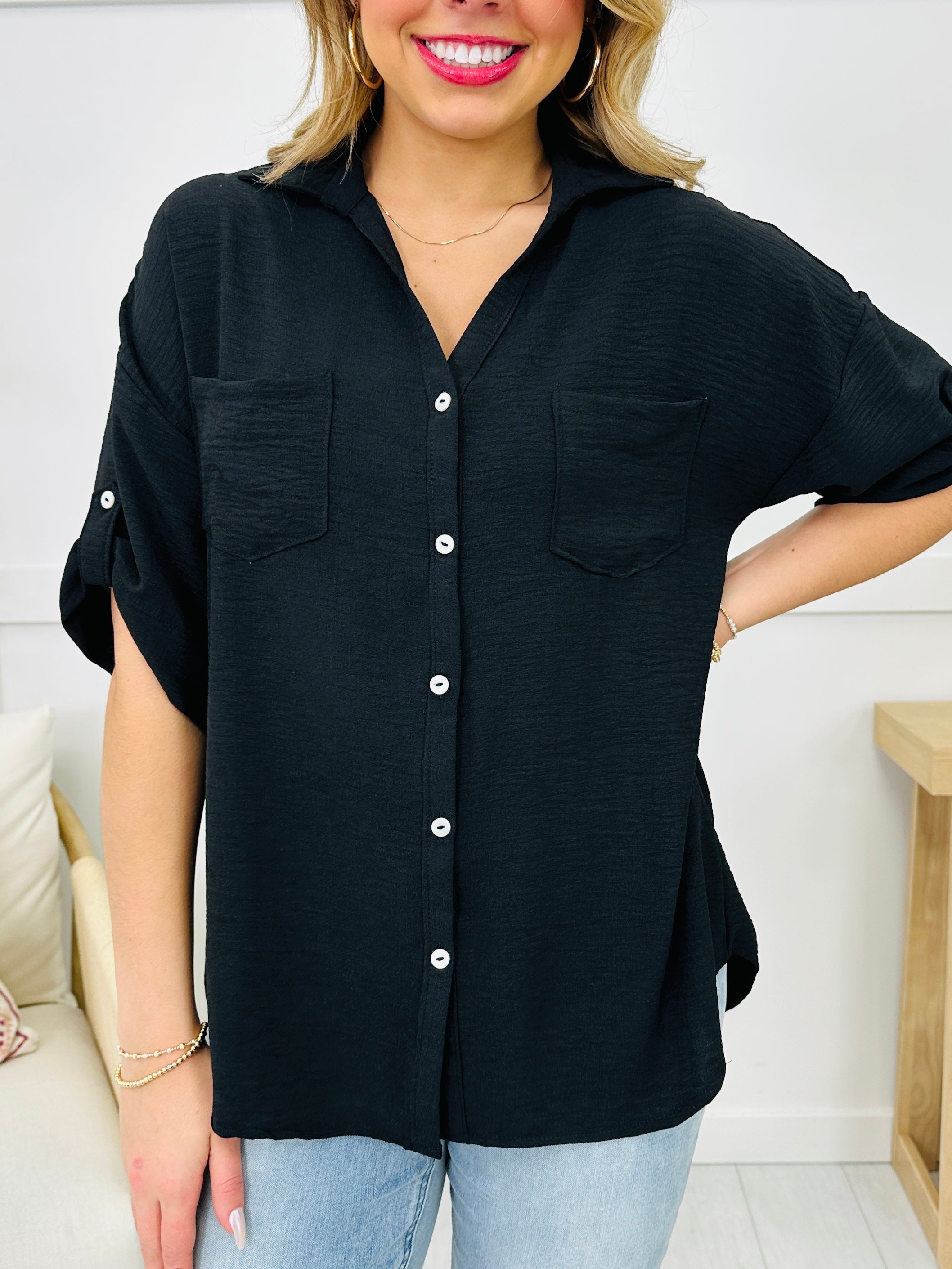 The Perfect Pocket Top- Multiple Colors!