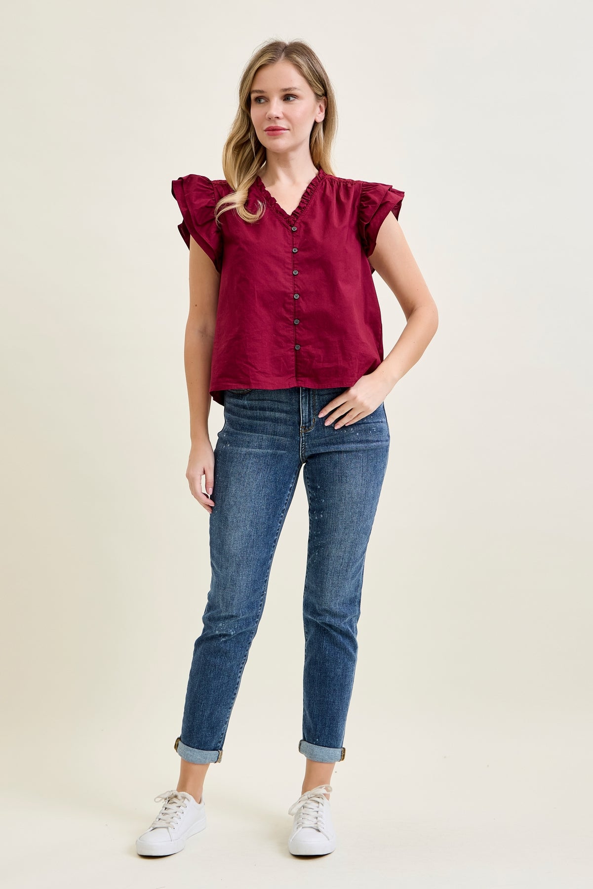 Margot High Rise Bleach Splash Boyfriend Jeans