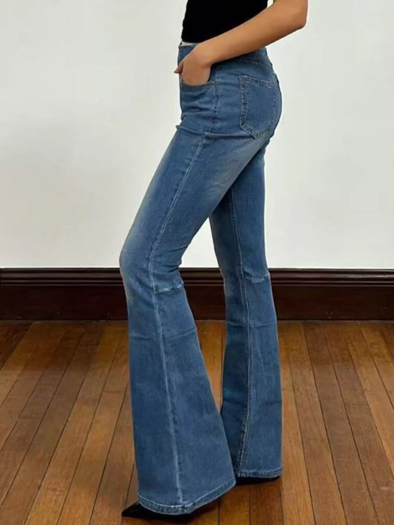 High-Waisted Flare Jeans